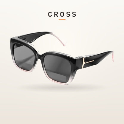 SunFit Solbriller Dame – Svart/Lys Rosa Cross