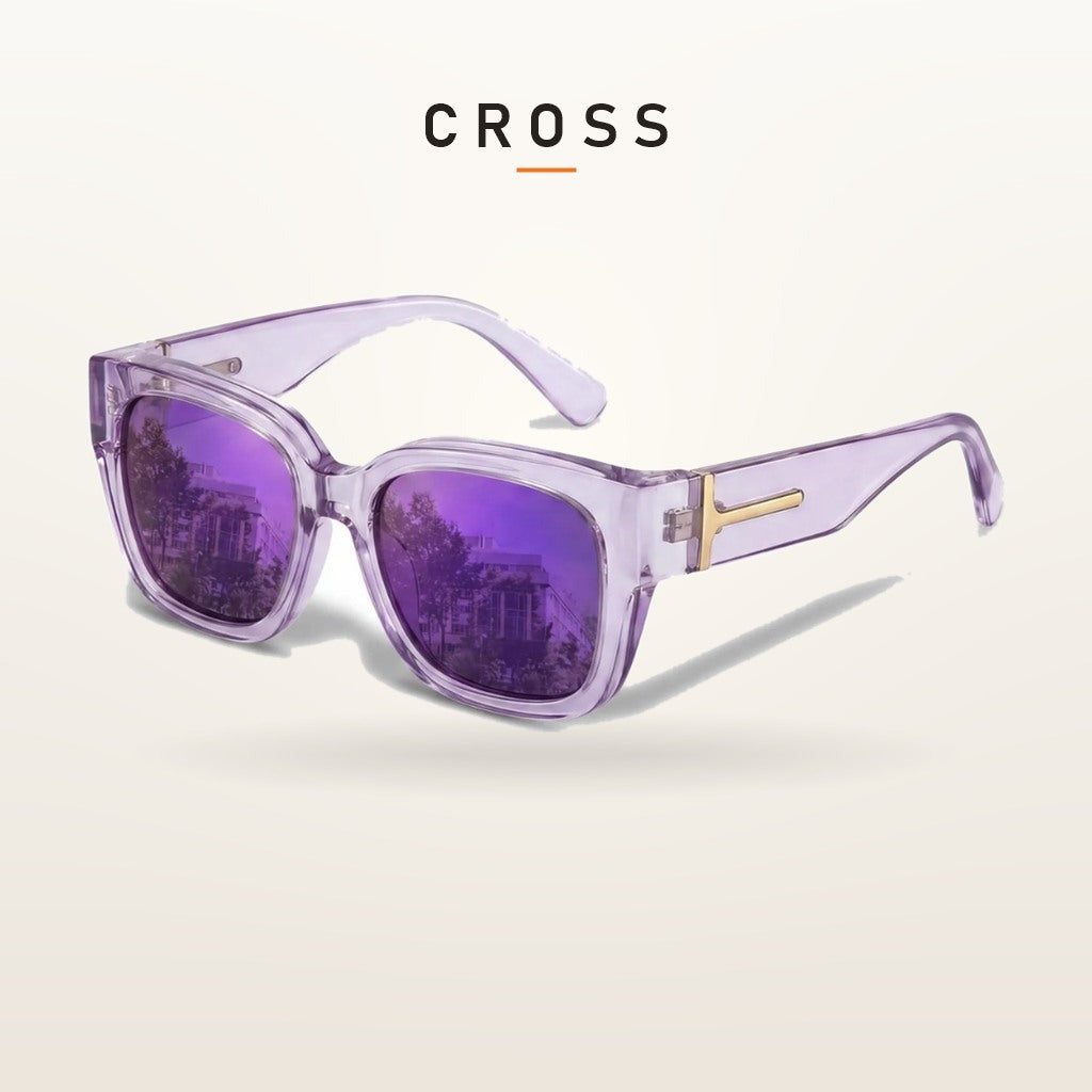 SunFit Solbriller Dame – Lilla Mirror Cross